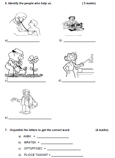 CBSE Class 1 EVS Sample Paper Set C